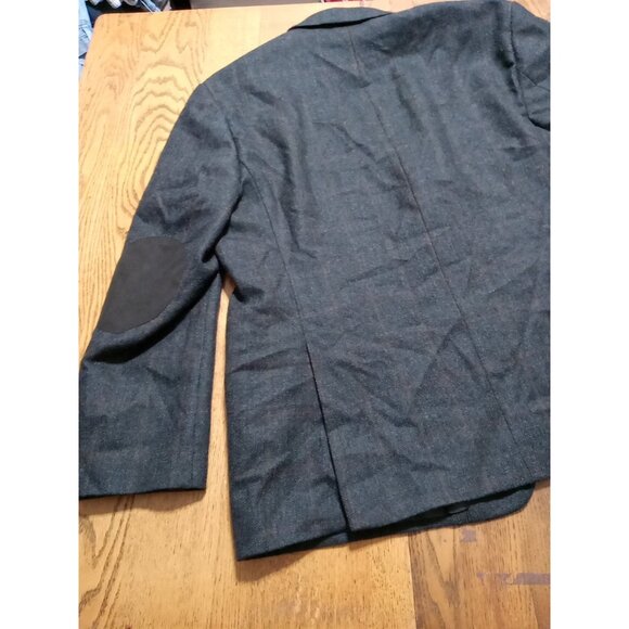 JoS. A BANK Mens BLAZER WOOL 50S BLACK BROWN Preowned Coat Jacket Sport ? Used - Picture 9 of 13